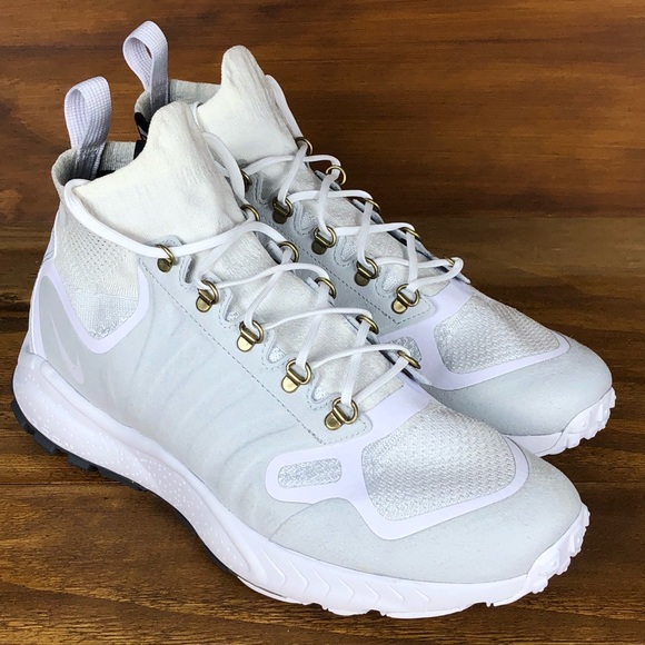 Nike Zoom Talaria Mid FK Flyknit White Black Shoe - Picture 5 of 8